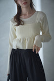 フリルビスチェSETトップス　IVORY