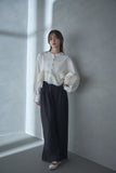 カットジョーゼットフリルトップス　IVORY