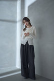 シアーベロアカシュクールトップス　IVORY