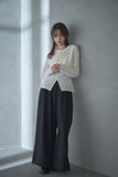 シアーベロアカシュクールトップス　IVORY