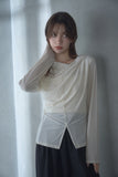 シアーベロアカシュクールトップス　IVORY