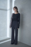 フリルビスチェSETトップス　BLACK