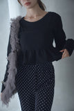 フリルビスチェSETトップス　BLACK