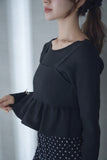 フリルビスチェSETトップス　BLACK