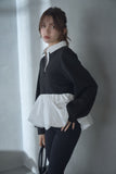 ポンチバルーンポロトップス　BLACK
