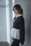 ポンチバルーンポロトップス　BLACK