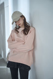 ポンチオーバーサイズスウェットトップス PINK
