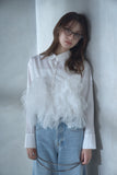 フリルドッキングシャツ　IVORY