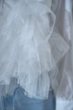 フリルドッキングシャツ　IVORY