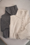 MIX ハイネックプルオーバー　BEIGE