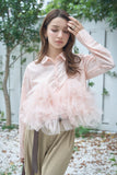 フリルドッキングシャツ　PINK