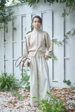 MIX ハイネックプルオーバー　BEIGE