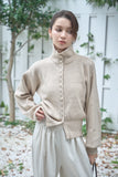 MIX ハイネックプルオーバー　BEIGE