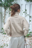 MIX ハイネックプルオーバー　BEIGE