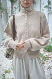 MIX ハイネックプルオーバー　BEIGE