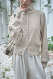MIX ハイネックプルオーバー　BEIGE