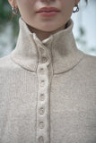 MIX ハイネックプルオーバー　BEIGE
