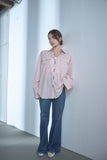ポケット付きオーバーサイズシャツ　PINK