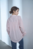 ポケット付きオーバーサイズシャツ　PINK