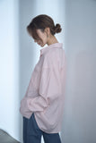 ポケット付きオーバーサイズシャツ　PINK