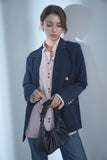 ツイルテーラードジャケット　NAVY