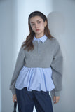 ポンチバルーンポロトップス　GRAY