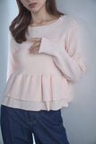 ダブルペプラムトップス　PINK