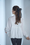 ブロードバルーンブラウス　WHITE