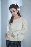 ダブルペプラムトップス　IVORY