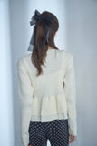 ダブルペプラムトップス　IVORY