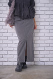 ドットTRツイルストレートスカート　GRAY