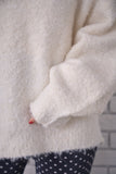 ブークレーキーネックフードトップス　IVORY