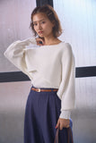 コットンケープ風アンサンブル　WHITE