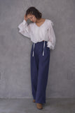 ラッセルカラーセミシアーブラウス　OFF WHITE