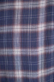 チェック裾アシメシャツ　NAVY