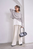 【2点SET】ニット＋キャミアンサンブル　GRAY