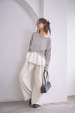 【2点SET】ニット＋キャミアンサンブル　GRAY