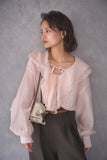 ラッセルカラーセミシアーブラウス　PINK