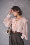 ラッセルカラーセミシアーブラウス　PINK