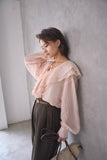 ラッセルカラーセミシアーブラウス　PINK