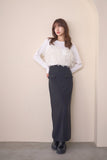 2wayチュールロングTシャツ　IVORY