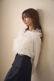 2wayチュールロングTシャツ　IVORY