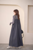タックプリーツワンピース　BLACK
