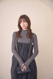 タックプリーツワンピース　BLACK