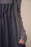 タックプリーツワンピース　BLACK