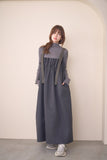 タックプリーツワンピース　BLACK