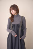タックプリーツワンピース　BLACK