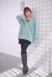 フェザーカーディガン　GREEN
