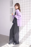 フェザーカーディガン　PURPLE
