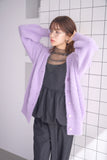 フェザーカーディガン　PURPLE